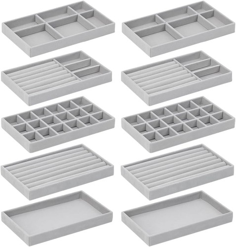 Pack jewelry organizer tray - 10,