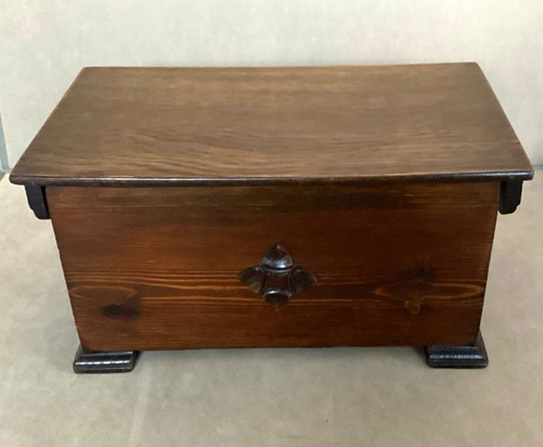 Wooden sewing box brown - wooden,