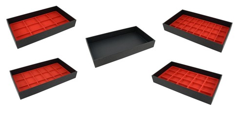 Black leatherette jewellery - black,