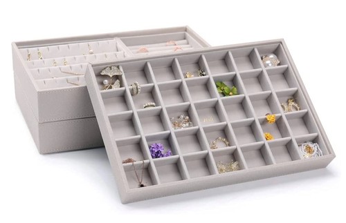 Grey set jewellery trays - set,