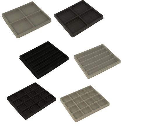 Velvet compartment tray - tray, case