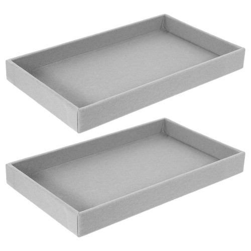 Modular velvet jewelry tray - modular,