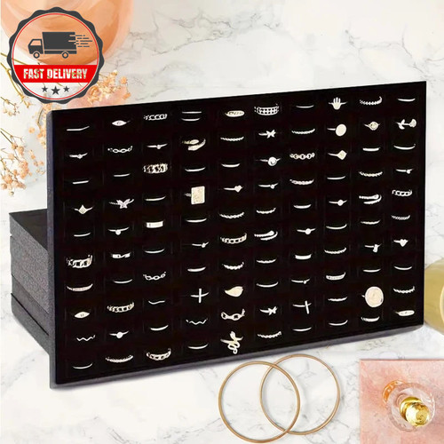 3pcs 100 slot velvet - 100,
