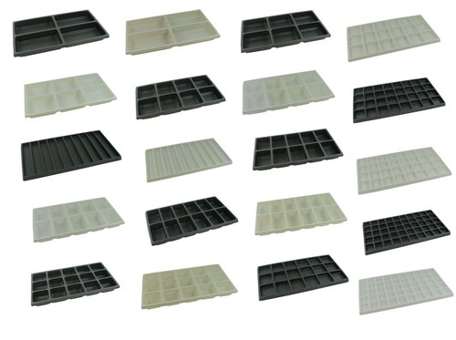 Pack plastic compartment - of,