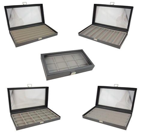Clear top display case - clear,