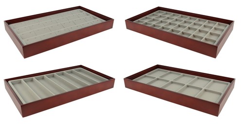 Mahogany jewelry display - mahogany,