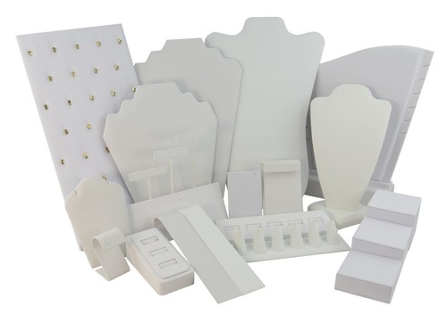 White leatherette jewellery - leatherette,