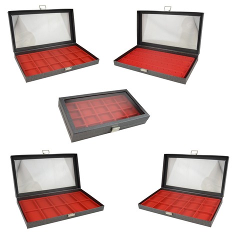 Jewellery display case red - case,